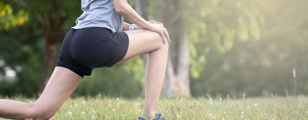 man doing exercise in Garden